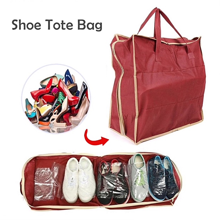 Buy Portable Shoes Packing Tote Bag Shoe Storage Organizer Travel Waterproof Bag car